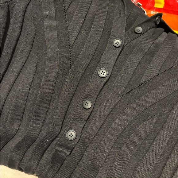 Loulou Studio Elena Black Ribbed Silk Maxi Dress - Picture 7 of 7